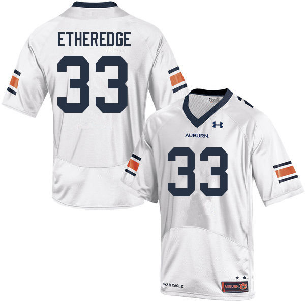 Men's Auburn Tigers #33 Camden Etheredge White 2022 College Stitched Football Jersey